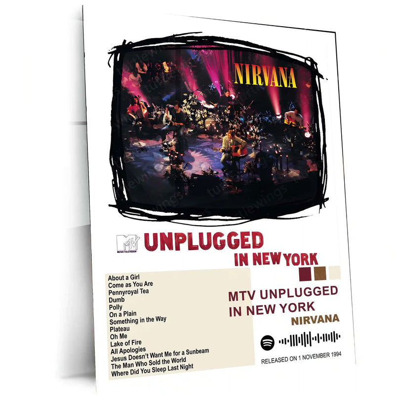 Nirvana Complete Collection | Set of 11 | Set of 4 | Set of 8| Album Posters Metal Frames Grunge Legacy. Iconic Albums. Timeless Wall Statement. - TURTLEWINGS 