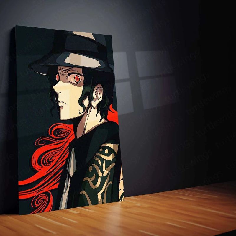 Muzan Kibutsuji Metal Poster – Demon Slayer Anime Villain Wall Art 2 - TURTLEWINGS 