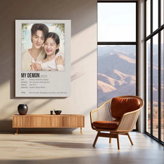 My Demon Metal Poster – A Dark & Romantic K-Drama Fantasy Tribute - TURTLEWINGS 