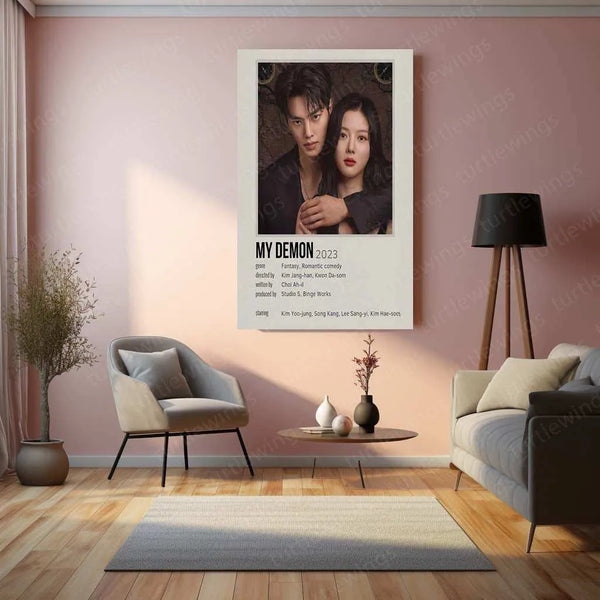 My Demon Metal Poster – A Dark & Romantic K-Drama Fantasy Tribute 2 - TURTLEWINGS 