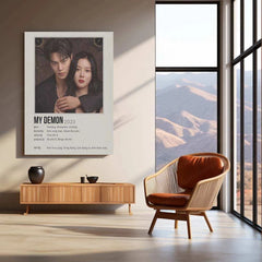 My Demon Metal Poster – A Dark & Romantic K-Drama Fantasy Tribute 2 - TURTLEWINGS 