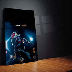 Quote Metal Poster | Max Verstappen – TIME FOR A COMEBACK | Resilience, Redemption & Champion Mindset Metal Frame - TURTLEWINGS 