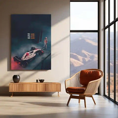Quote Metal Poster | Max Verstappen – TRY ALONE. FAIL ALONE. WIN ALONE. | Lone Wolf Focus & Champion Mindset Metal Frame - TURTLEWINGS 
