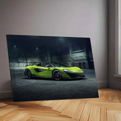 McLaren 600LT Spider | Ultimate Track-Bred Supercar Metal Frame Precision, Power & Open-Top Performance Wall Art - TURTLEWINGS 