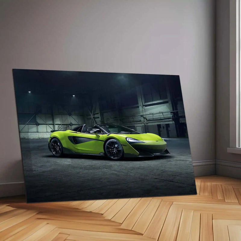 McLaren 600LT Spider | Ultimate Track-Bred Supercar Metal Frame Precision, Power & Open-Top Performance Wall Art - TURTLEWINGS 