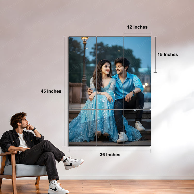 Custom Split Metal Photo Wall Art – Turn Your Photo Into 3, 4 or 9 Panel Wall Art