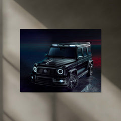 Mercedes G-Wagon – Urban Luxury SUV Neon LED Metal Poster | Premium Automotive Wall Frame
