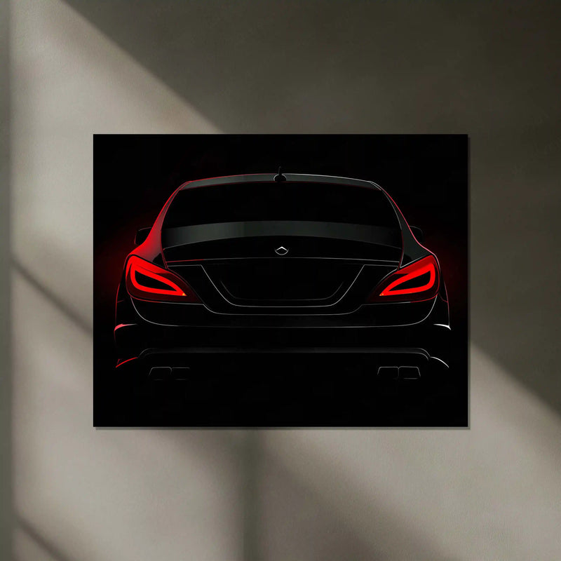 Mercedes CLS – Midnight Elegance | Neon Metal Frame