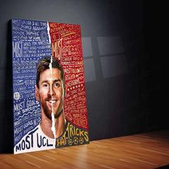 Messi x Ronaldo Metal Poster – GOAT Rivalry Football Wall Art - TURTLEWINGS 