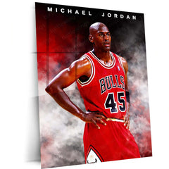 Sport Metal Poster | Michael Jordan | Relentless Excellence & Championship Mindset Metal Frame - TURTLEWINGS 
