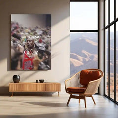 Quote Metal Poster | Michael Jordan – Stick to the Plan, Not Your Mood | Discipline, Consistency & Championship Mindset Metal Frame - TURTLEWINGS 