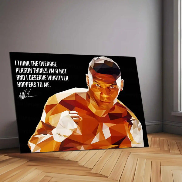 Quote Metal Poster | Mike Tyson Quote Metal Poster | Motivational Wall Art | Premium Metal Poster