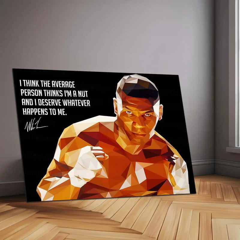 Quote Metal Poster | Mike Tyson Quote Metal Poster | Motivational Wall Art | Premium Metal Poster