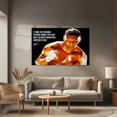 Quote Metal Poster | Mike Tyson Quote Metal Poster | Motivational Wall Art | Premium Metal Poster