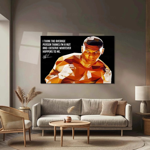 Quote Metal Poster | Mike Tyson Quote Metal Poster | Motivational Wall Art | Premium Metal Poster