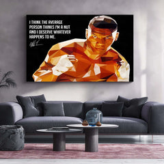 Quote Metal Poster | Mike Tyson Quote Metal Poster | Motivational Wall Art | Premium Metal Poster