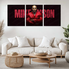 UFC Metal Poster Set of 3 | Mike Tyson | Red Power & Champion Mindset Triptych Wall Art – main product image