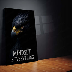 Quote Metal Poster | Mindset Is Everything Metal Frame | Power Mindset Wall Art | Premium Motivational Metal Poster