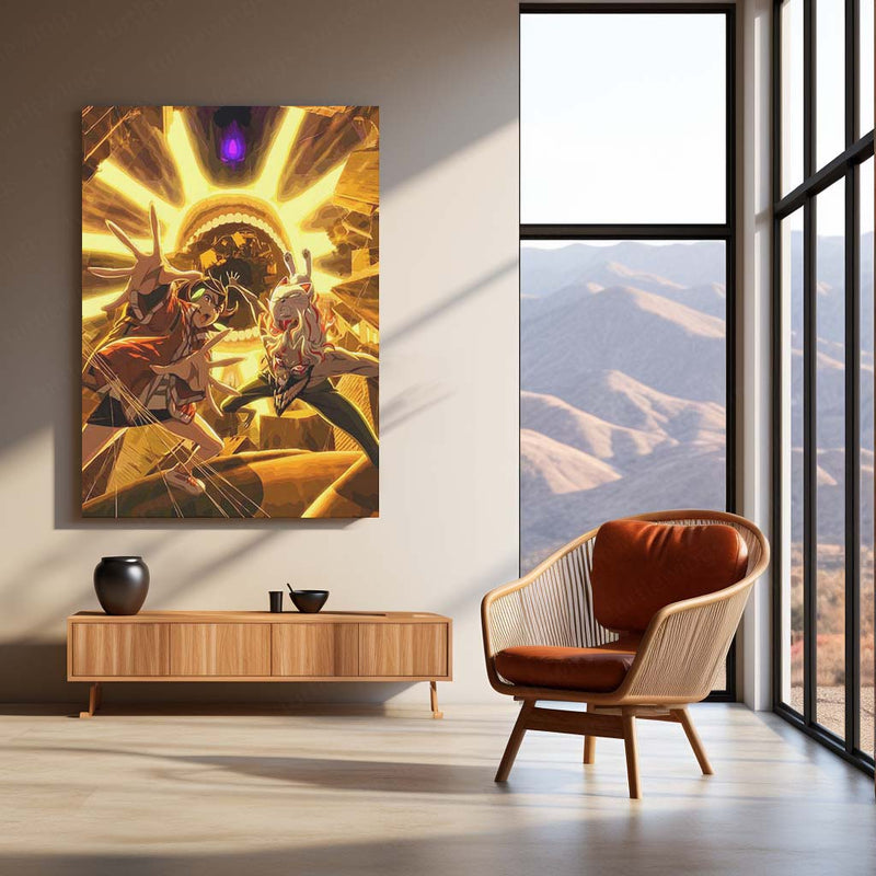Anime Metal Poster | Tokyo Ghoul – Ken Kaneki Shadow Metal Poster | Dark Anime Wall Frame 07