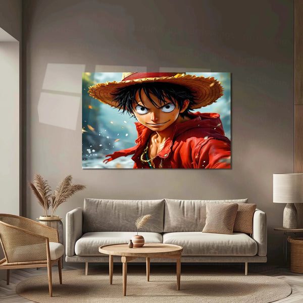 Anime Metal Poster | Monkey D. Luffy – One Piece Metal Poster | Premium Anime Wall Art | Metal Poster