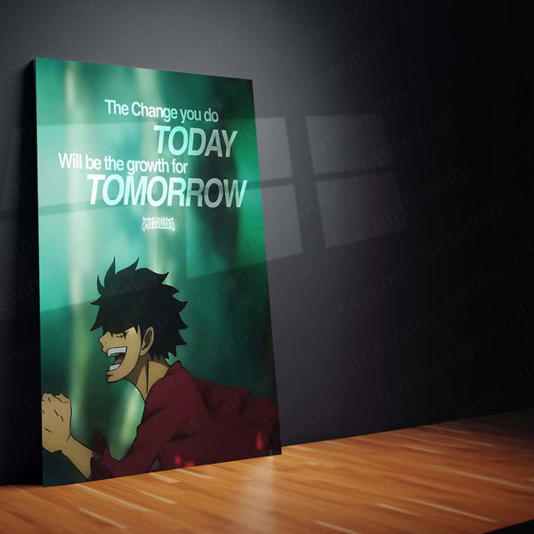 Monkey D. Luffy Motivation Metal Print | 