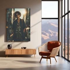 Monkey D. Luffy Urban Edition | Street Style One Piece Metal Frame | Anime Wall Art - TURTLEWINGS 