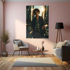 Monkey D. Luffy Urban Edition | Street Style One Piece Metal Frame | Anime Wall Art - TURTLEWINGS 