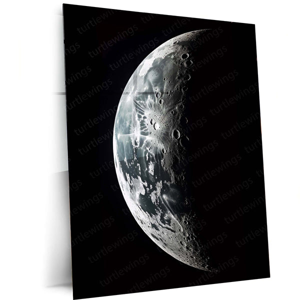 Celestial Moon Phases | Aesthetic Moon Art Metal Frame | Space Wall Decor - TURTLEWINGS 