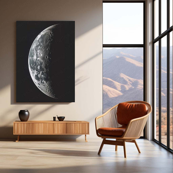 Celestial Moon Phases | Aesthetic Moon Art Metal Frame | Space Wall Decor - TURTLEWINGS 