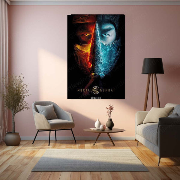 Mortal Kombat – Fatal Legends Metal Poster | Iconic Fighting Game Wall Frame