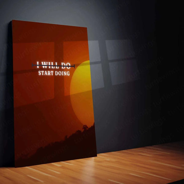 Motivational Quote Metal Poster – Inspire & Elevate Your Space - TURTLEWINGS 