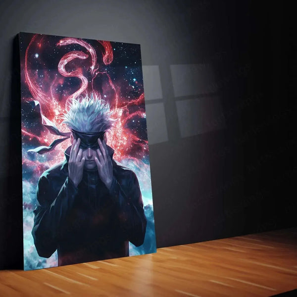 Gojo Satoru - Jujutsu Kaisen Metal Poster | Anime Wall Art | Limitless Power - TURTLEWINGS 