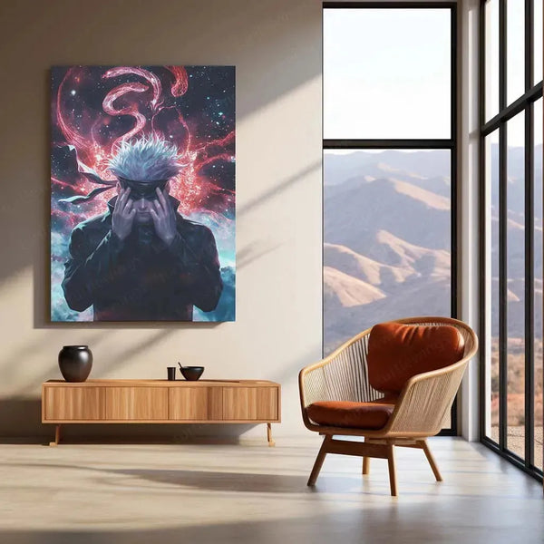 Gojo Satoru - Jujutsu Kaisen Metal Poster | Anime Wall Art | Limitless Power - TURTLEWINGS 