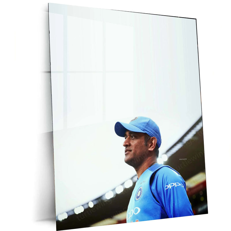 Cricket Metal Poster | MS Dhoni Thala 07 Metal Poster 1