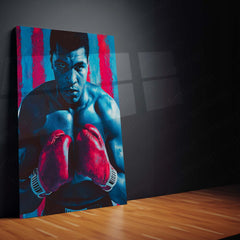 Muhammad Ali Metal Frame | The Greatest Boxing Wall Art | Iconic Sports Metal Poster
