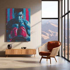 Muhammad Ali Metal Frame | The Greatest Boxing Wall Art | Iconic Sports Metal Poster