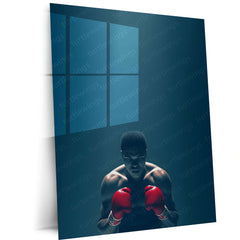 Muhammad Ali Metal Frame | The Greatest Boxing Wall Art | Iconic Sports Metal Poster 02