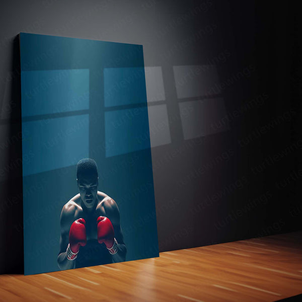 Muhammad Ali Metal Frame | The Greatest Boxing Wall Art | Iconic Sports Metal Poster 02