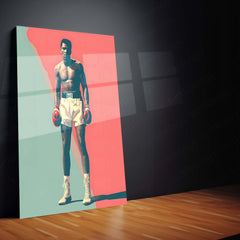 Muhammad Ali Metal Frame | The Greatest Boxing Wall Art | Iconic Sports Metal Poster 03