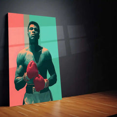 Muhammad Ali Metal Frame | The Greatest Boxing Wall Art | Iconic Sports Metal Poster 04 - TURTLEWINGS 