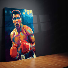 Muhammad Ali Metal Frame | The Greatest Boxing Wall Art | Iconic Sports Metal Poster 05