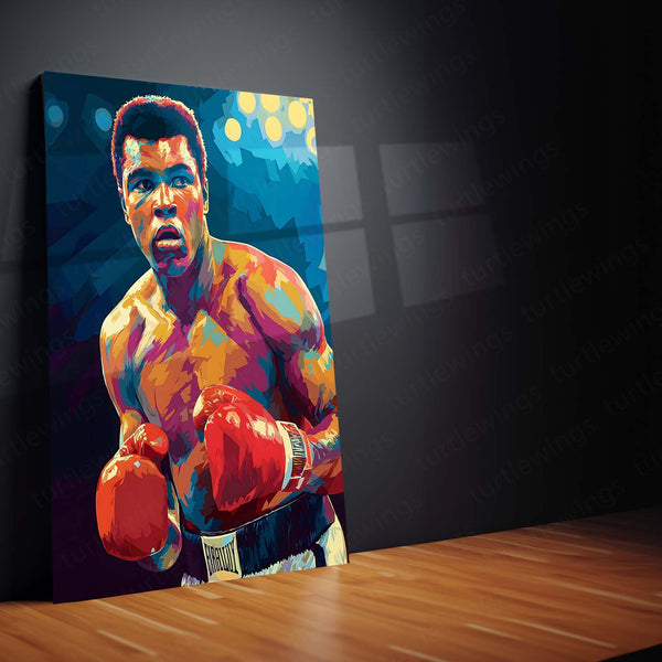 Muhammad Ali Metal Frame | The Greatest Boxing Wall Art | Iconic Sports Metal Poster 05