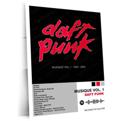 Daft Punk – Complete Album Collection | Set of 11 | Set of 8 | Set of 4 | Premium Metal Poster Set