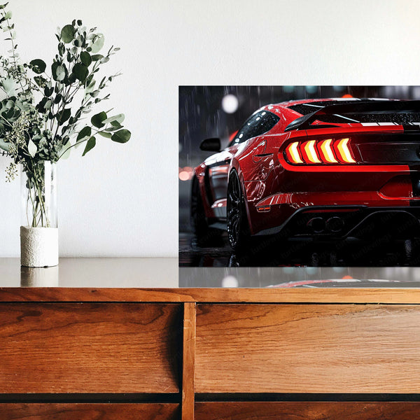 Mustang Shelby GT500 Neon LED Metal Frame â Iconic Muscle Car Wall Art 1 - TURTLEWINGS 