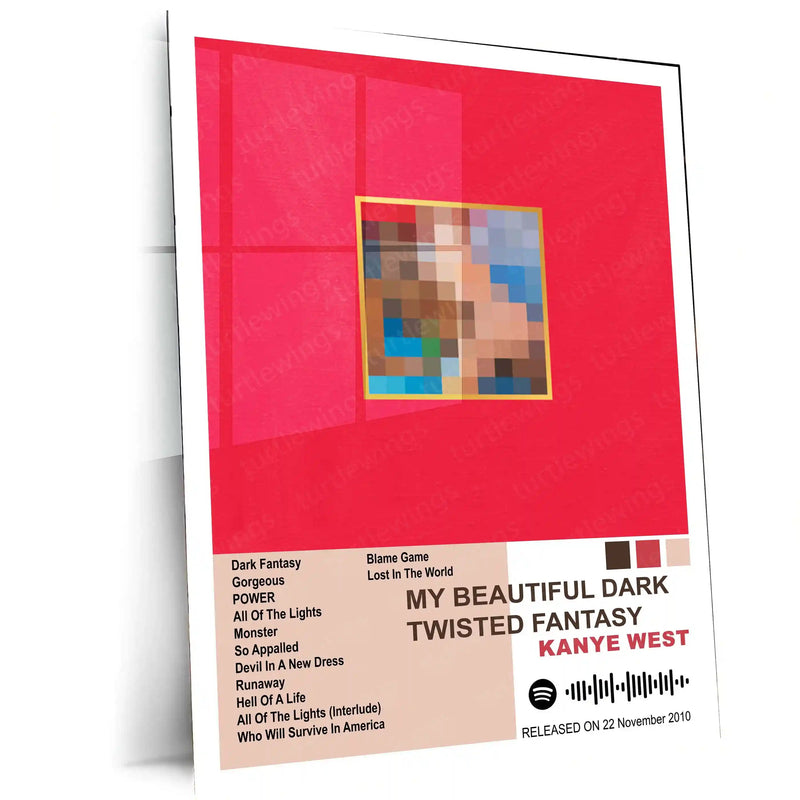 Kanye West Complete Collection | Set of 11 | Set of 8 | Set of 4 | Album Posters Metal Frames  Visionary Sound. Cultural Impact. Iconic Album Art Legacy.
