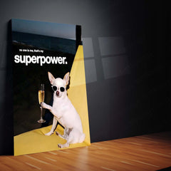 Quote Metal Poster | My Superpower Metal Frame | No One Is Me Quote Wall Art | Fun & Confident Metal Poster