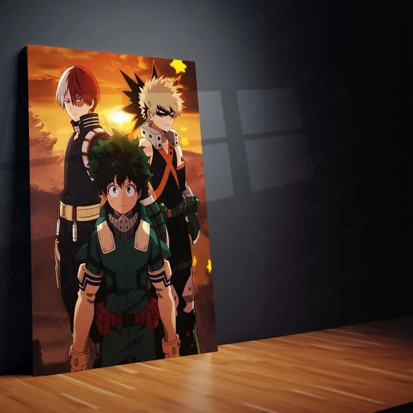 Anime Metal Poster |My Hero Academia Metal Poster – Iconic Anime Wall Art - TURTLEWINGS 