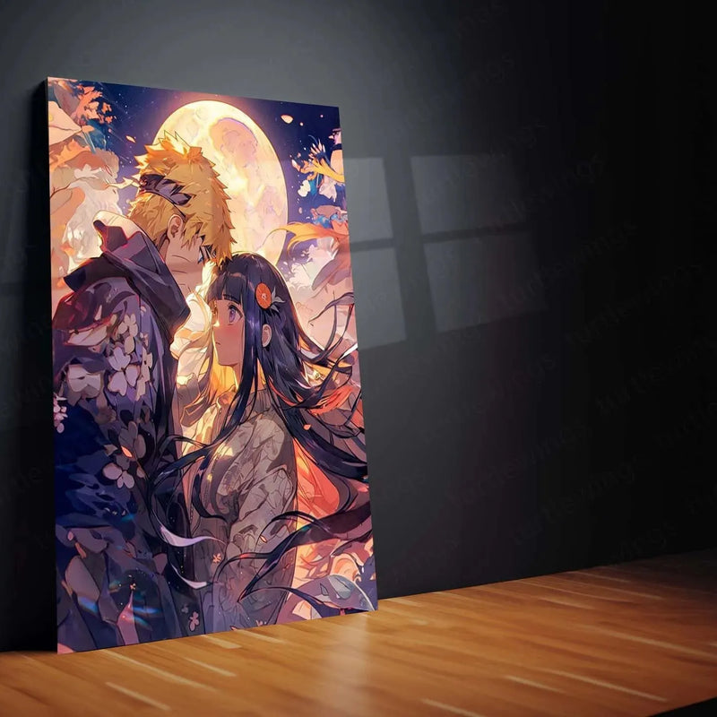 Naruto & Hinata Metal Poster - TURTLEWINGS 
