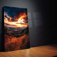 Nature Art Metal Frame | Scenic Landscape Wall Decor 06 - TURTLEWINGS 