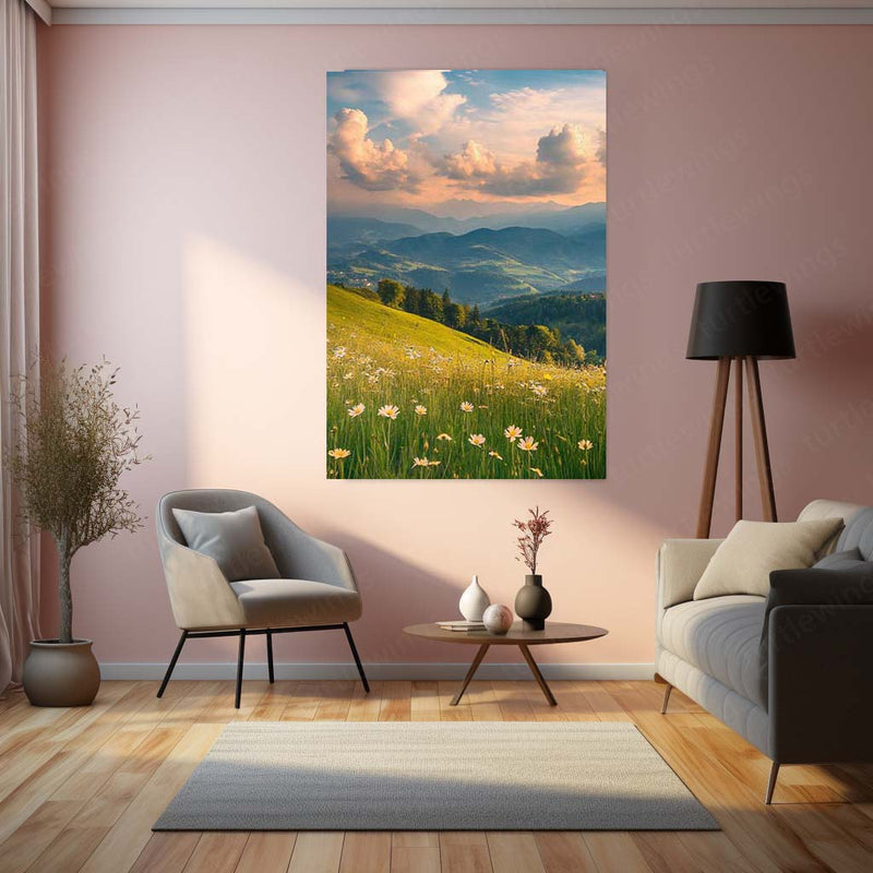 Nature Art Metal Frame | Scenic Landscape Wall Decor 04 - TURTLEWINGS 